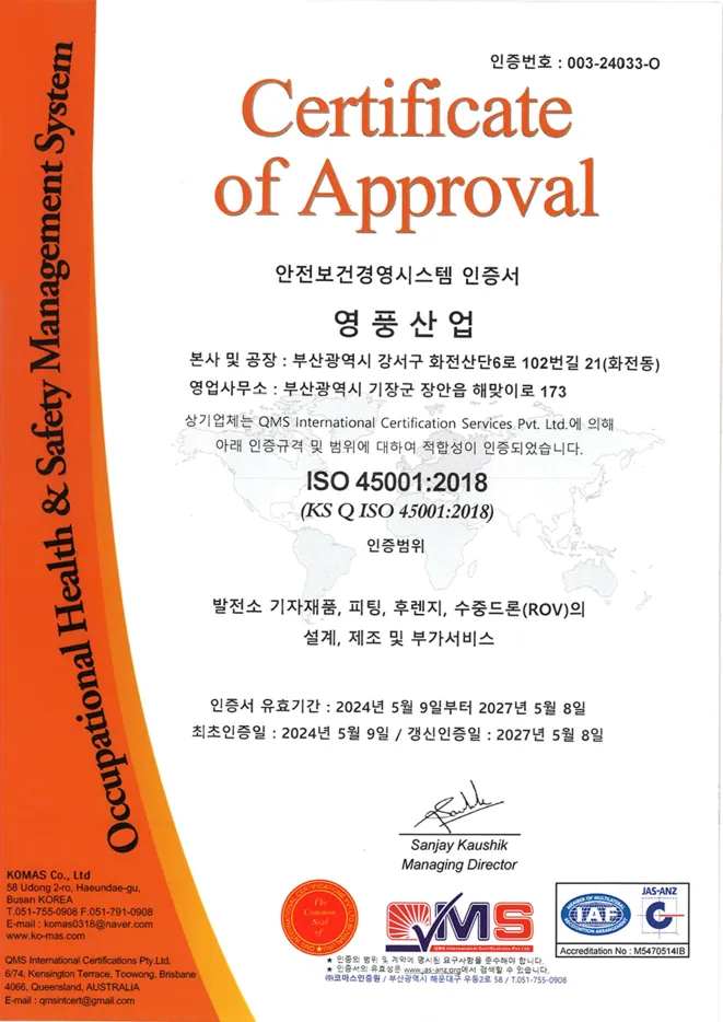 ISO 45001 (Occupational health and safety management system)